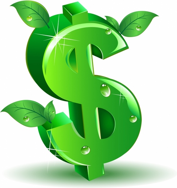 566x600 Gold Dollar Sign Free Vector Download (9,242 Free Vector)