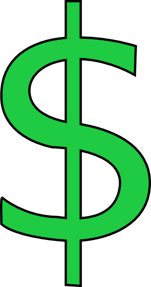 312x591 Green Dollar Sign Clipart Free Images 3