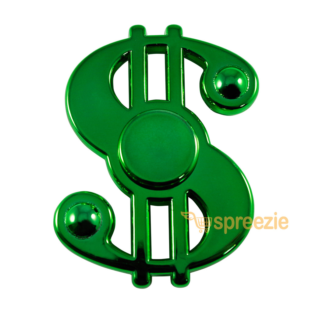 1024x1024 Green Dollar Sign Fidget Spinn