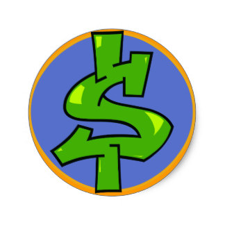 324x324 Dollar Sign Stickers Zazzle