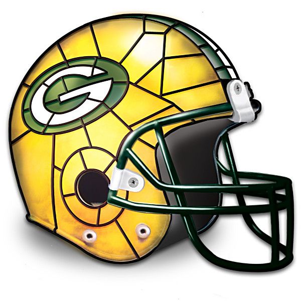 Green Football Helmet Clipart