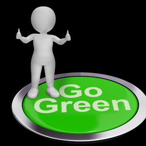 300x300 Eco Friendly Meaning Go Green And Secure Royalty Free Stock Image