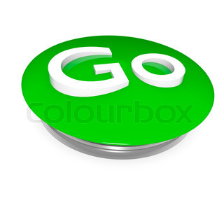 320x320 Human Running Figures Over The Words Go Green Stock Photo