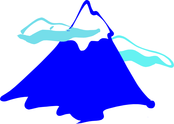 600x429 Free Mountain Peaks Clipart Image