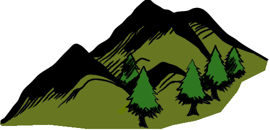 535x259 Clipart Mountain Tree Background