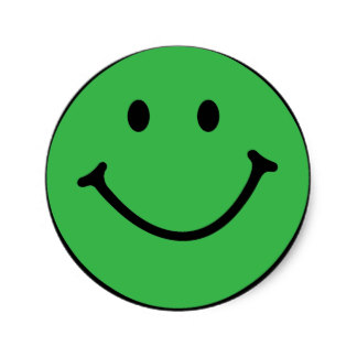 324x324 Green Smiley Face Stickers Zazzle.co.uk