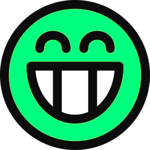 300x300 Surf Green Smiley Face Free Images