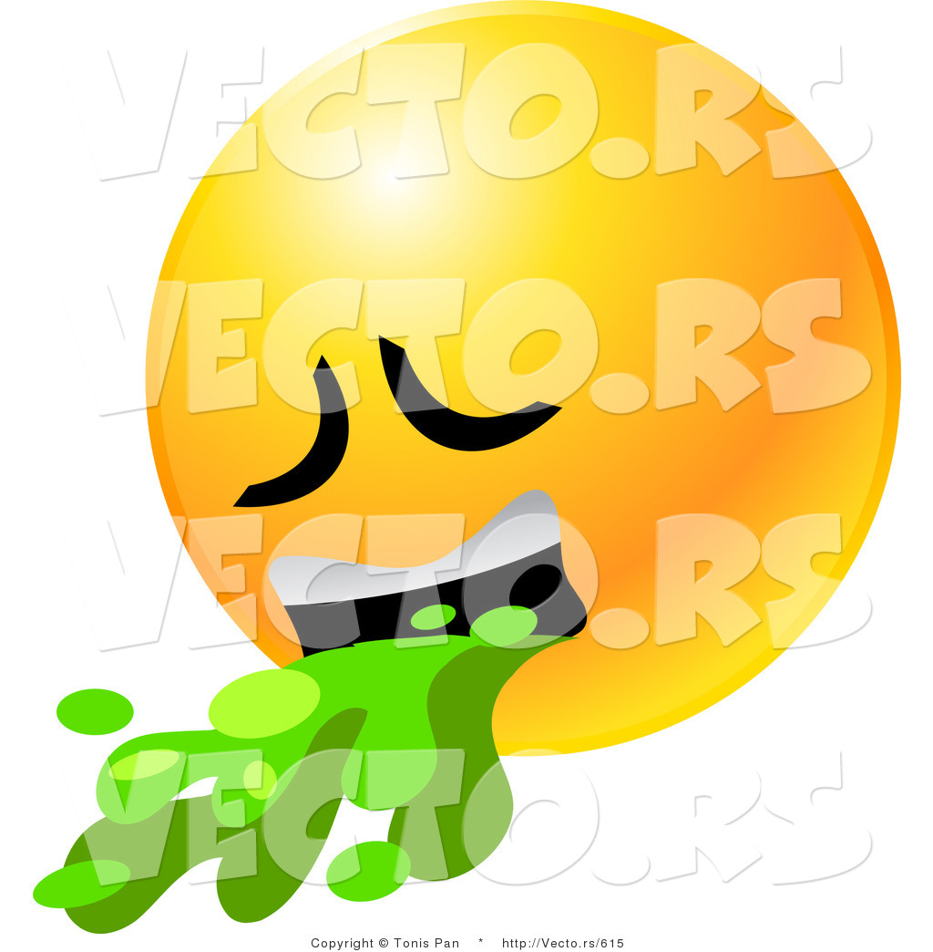 1024x1044 Green Sick Smiley Face Clipart