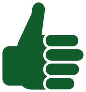 277x297 Green Thumbup Clip Art