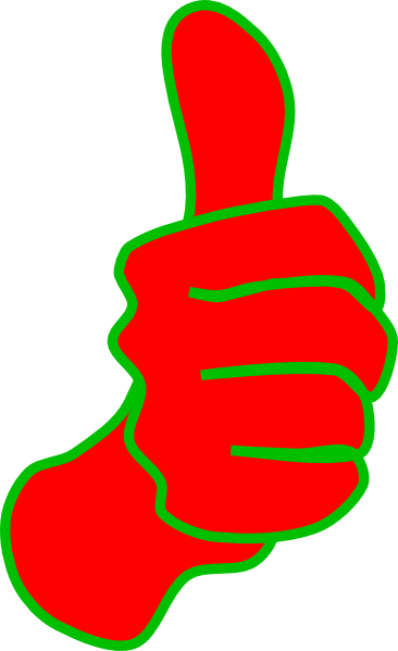 366x599 Red And Green Thumb Clip Art