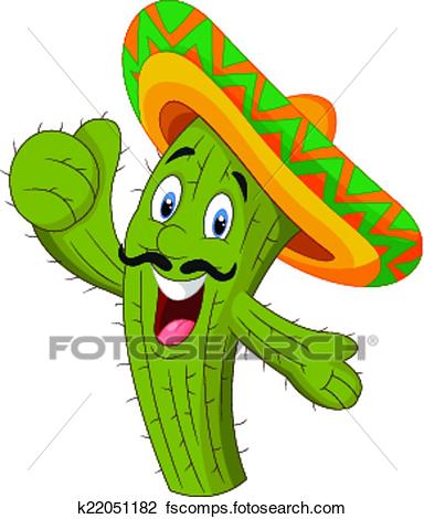384x470 Clipart Of Happy Cactus Giving Thumb Up K22051182