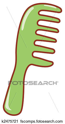 249x470 Clipart Of A Green Comb K2475721