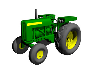 312x260 John Deere Tractor Clipart