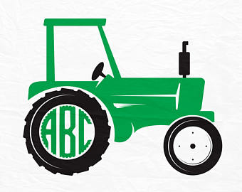 340x270 Tractor Monogram Svg Etsy