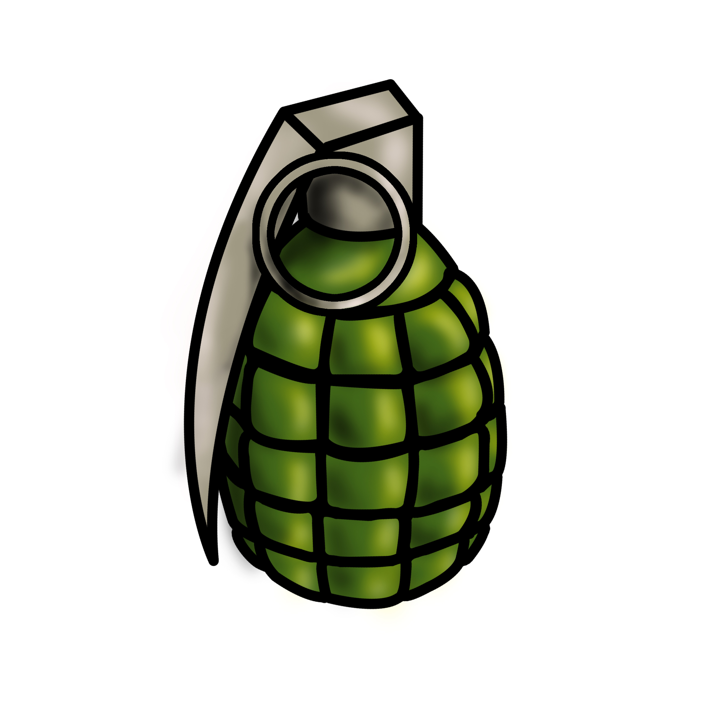 2400x2400 How To Draw A Grenade 10 Steps (With Pictures)