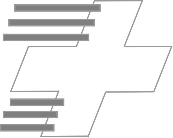 600x477 Grey Cross Clip Art