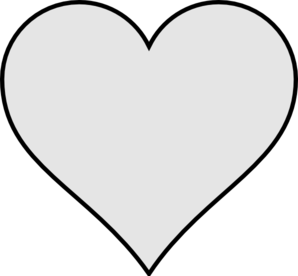 298x276 Grey Heart Clipart