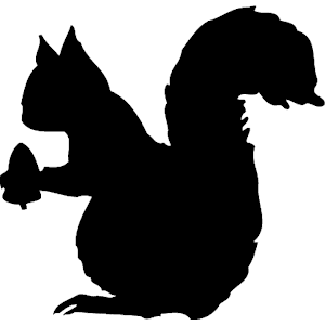 300x300 Squirrel Black And White Squirrel Silhouette Clipart Free Clip Art