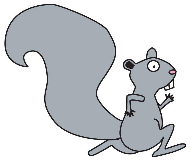 643x541 Squirrel Clipart Run