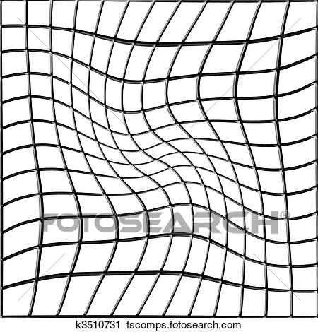 450x470 Clipart Of Bent Grid K3510731