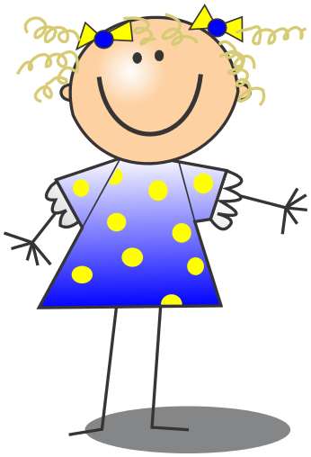 346x508 Stick Figure Girl Clip Art