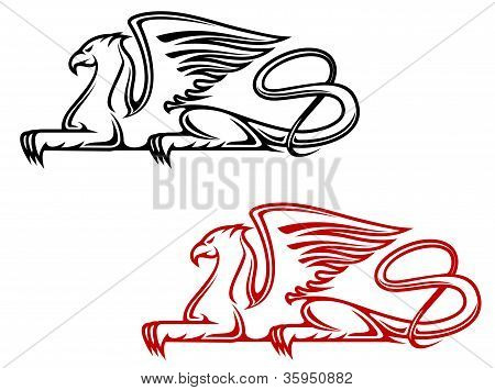 450x355 Griffin Silhouette Griffin Silhouettes Tattoo Images