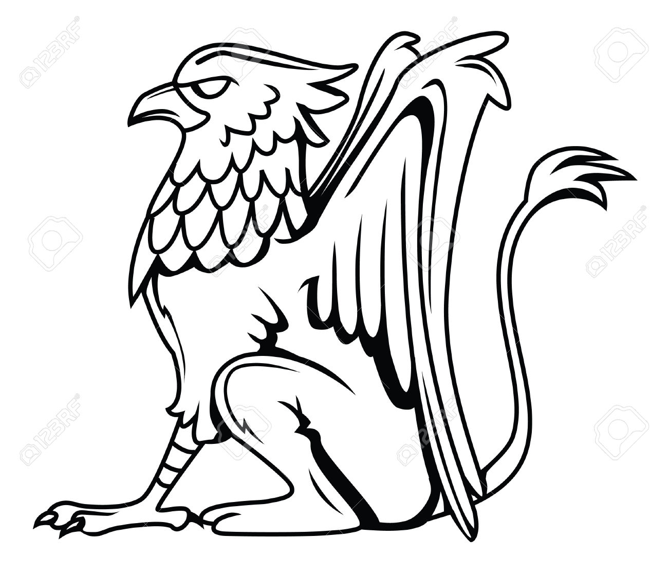 1300x1114 Medieval Clipart Griffin