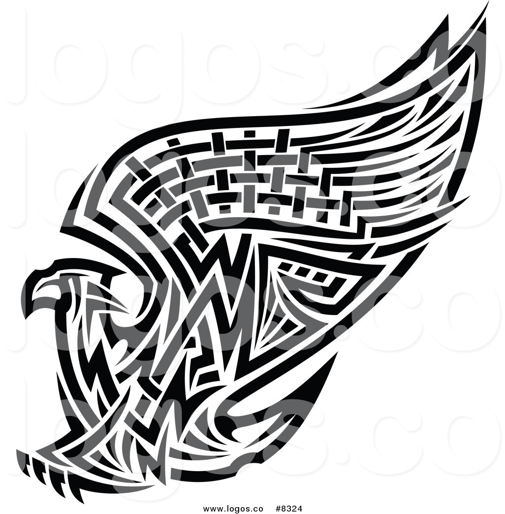 1024x1044 Royalty Free Vector Of A Tribal Griffin Or Eagle Logo By Vector