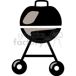 300x300 Royalty Free Charcoal Bbq Grill 146328 Vector Clip Art Image