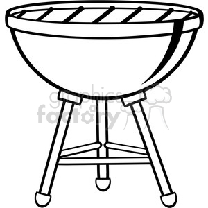 300x300 Royalty Free Clipart Barbecue Grill 386572 Vector Clip Art Image