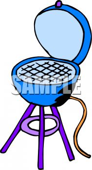 189x350 Royalty Free Clip Art Image Charcoal Grill Cartoon