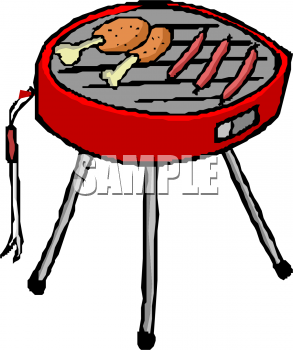 293x350 Barbecue Clipart Red Grill