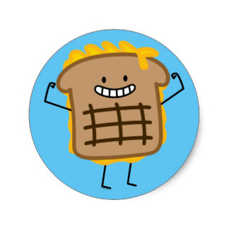 324x324 Grilled Cheese Stickers Zazzle