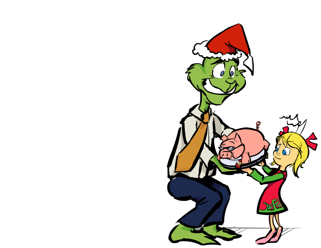 1024x791 A Formal Christmas Luau With The Grinch By Homestarrunnertron