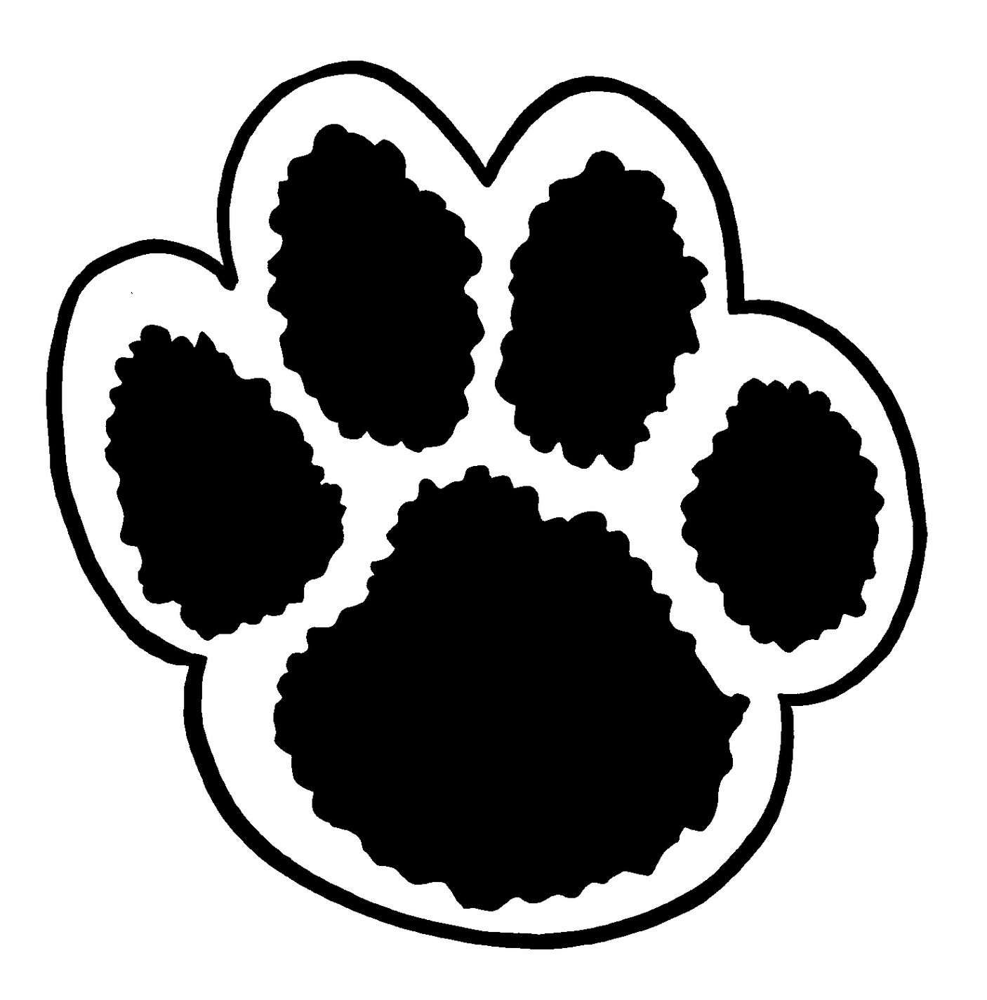 1406x1425 Grizzly Bear Paw Print Clipart Clipart