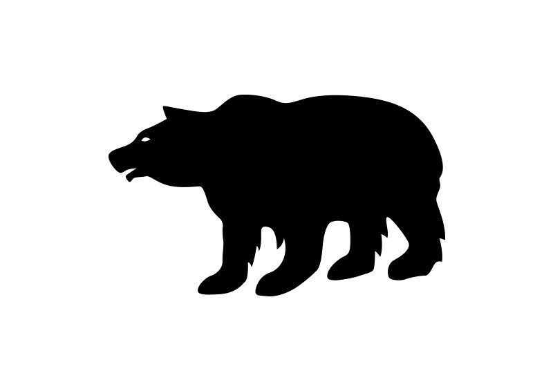 800x566 Bear Vector Silhouette