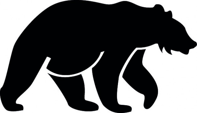 626x360 Bear Side Silhouette Vector Free Download
