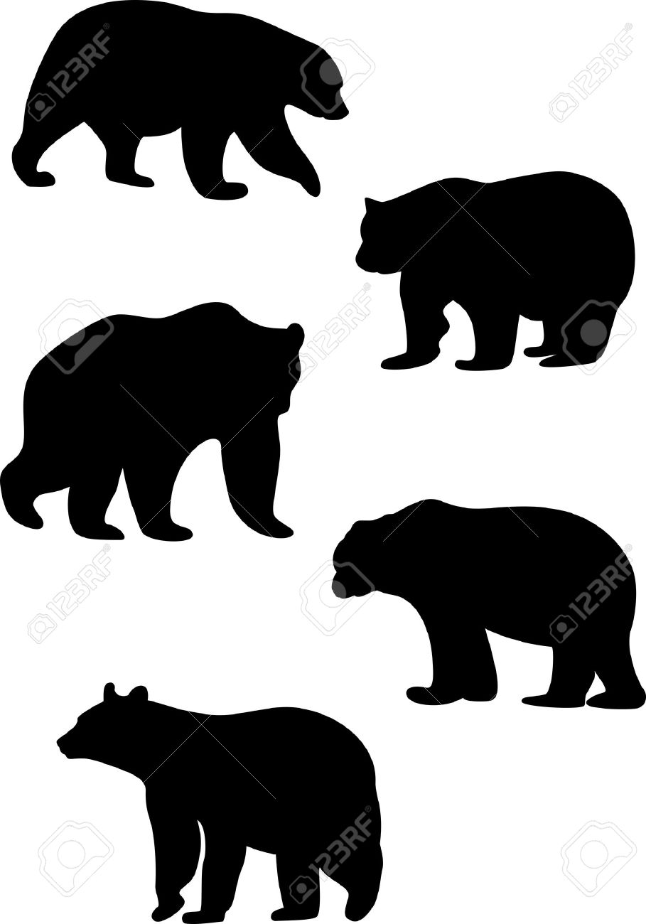 909x1300 Black Bear Clipart Silhouette