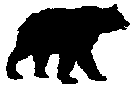 461x297 Grizzly Bear Silhouette Vector Clipart Panda