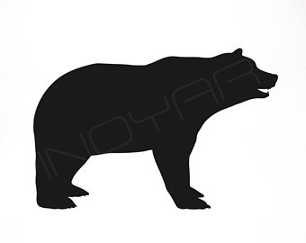 340x270 Grizzly Bear Svg Etsy