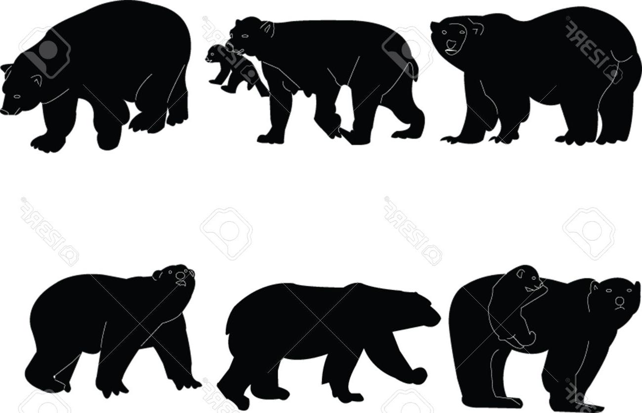1300x837 Hd Bear Silhouette Vector Design Free Vector Art, Images