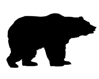 Grizzly Bear Silhouettes | Free download best Grizzly Bear Silhouettes ...