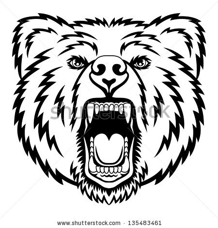 450x470 Grizzly Bear Clip Art Grizzly Bear Head Vector Item 3 Bears