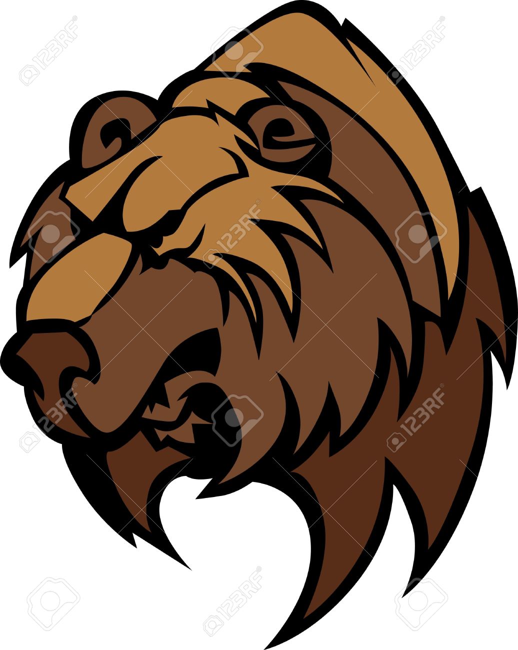 1036x1300 Head Clipart Grizzly Bear