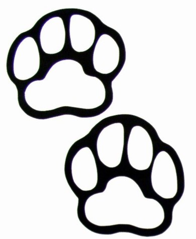 390x475 Grizzly Bear Paw Clip Art Print Clipart