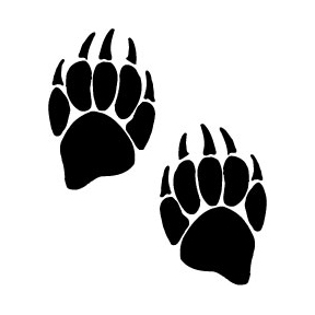 288x288 Grizzly Clipart Bear Tracks
