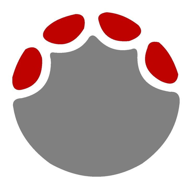 736x726 Bear Paw Print Stencil