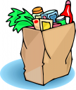 108x128 Grocery Bag Clipart