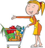 159x170 Gallery For Gt Grocery Shopping Clipart