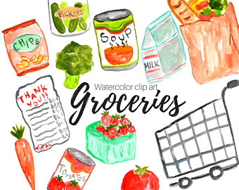 340x270 Groceries Clip Art Etsy